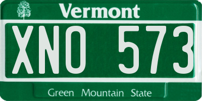 VT license plate XNO573