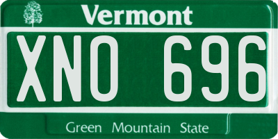 VT license plate XNO696