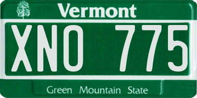 VT license plate XNO775