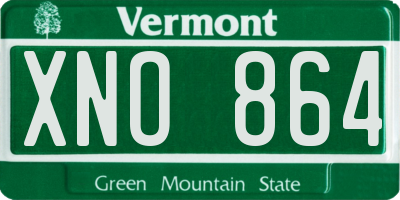 VT license plate XNO864