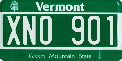 VT license plate XNO901