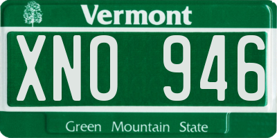 VT license plate XNO946