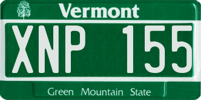 VT license plate XNP155
