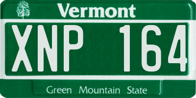 VT license plate XNP164