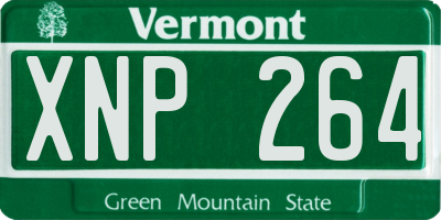 VT license plate XNP264