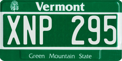 VT license plate XNP295
