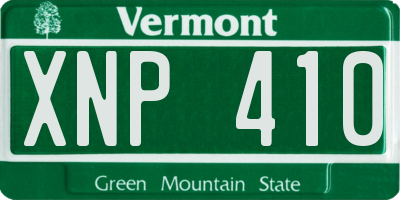 VT license plate XNP410