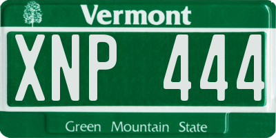 VT license plate XNP444
