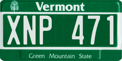VT license plate XNP471