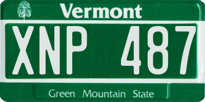 VT license plate XNP487