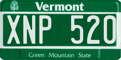 VT license plate XNP520