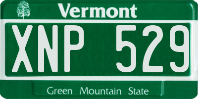 VT license plate XNP529