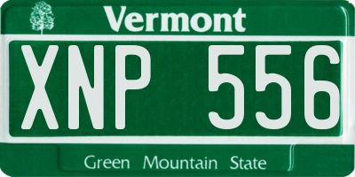 VT license plate XNP556
