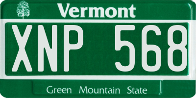 VT license plate XNP568