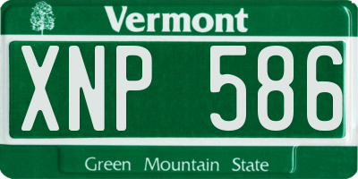 VT license plate XNP586
