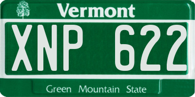 VT license plate XNP622