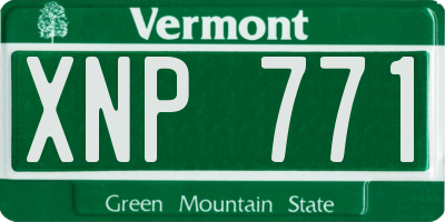 VT license plate XNP771