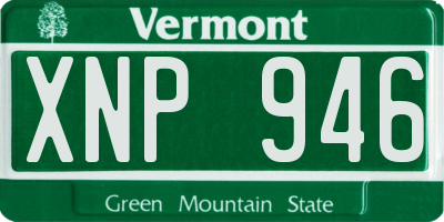 VT license plate XNP946