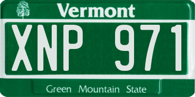 VT license plate XNP971