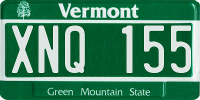 VT license plate XNQ155