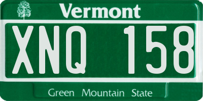 VT license plate XNQ158