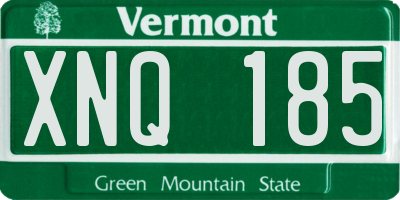 VT license plate XNQ185