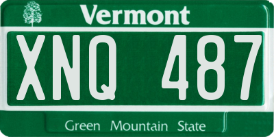 VT license plate XNQ487