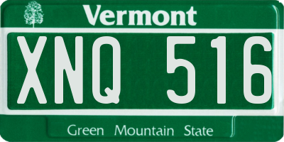 VT license plate XNQ516