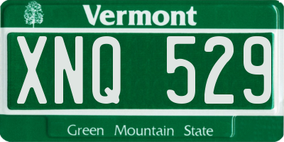VT license plate XNQ529