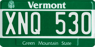 VT license plate XNQ530