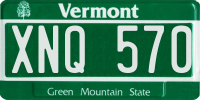 VT license plate XNQ570