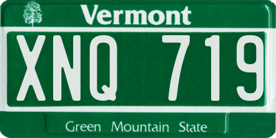 VT license plate XNQ719