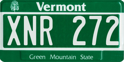VT license plate XNR272