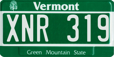 VT license plate XNR319