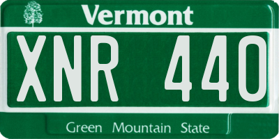 VT license plate XNR440