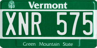 VT license plate XNR575