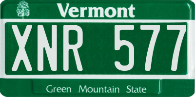 VT license plate XNR577