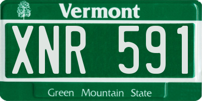 VT license plate XNR591