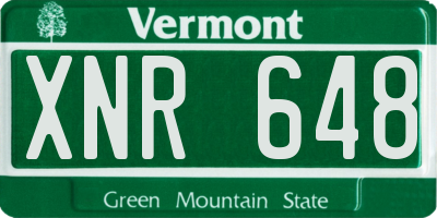 VT license plate XNR648
