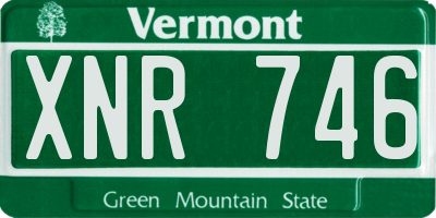 VT license plate XNR746