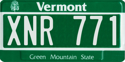VT license plate XNR771