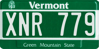 VT license plate XNR779