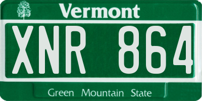 VT license plate XNR864