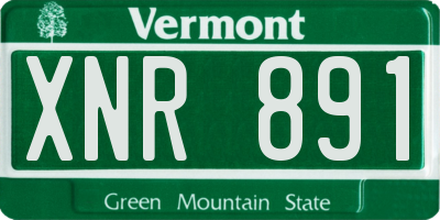 VT license plate XNR891