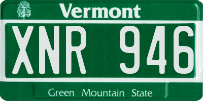 VT license plate XNR946