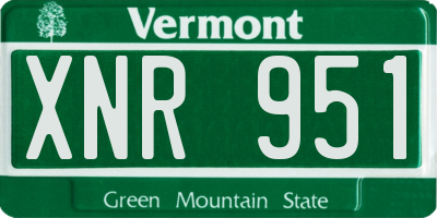 VT license plate XNR951