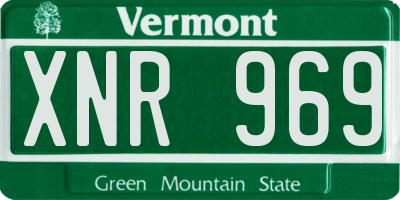 VT license plate XNR969