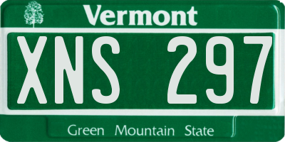 VT license plate XNS297