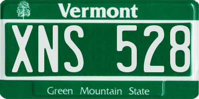 VT license plate XNS528