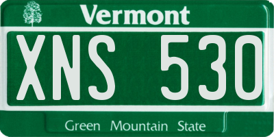 VT license plate XNS530